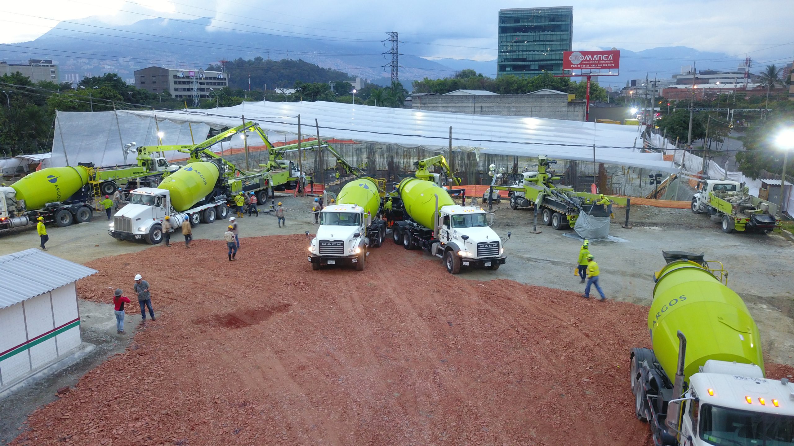 Vaciado de concreto Colombia