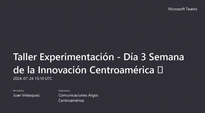 Taller Experimentación